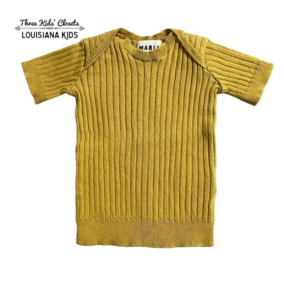 Mabli 6m Mustard Ribbed Top - Picture 1 of 5